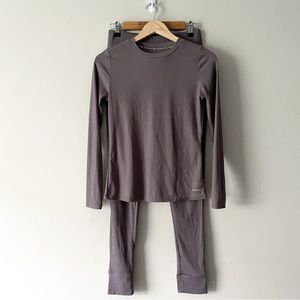 Danskin, mauve two piece long sleeve lounge wear set sz medium